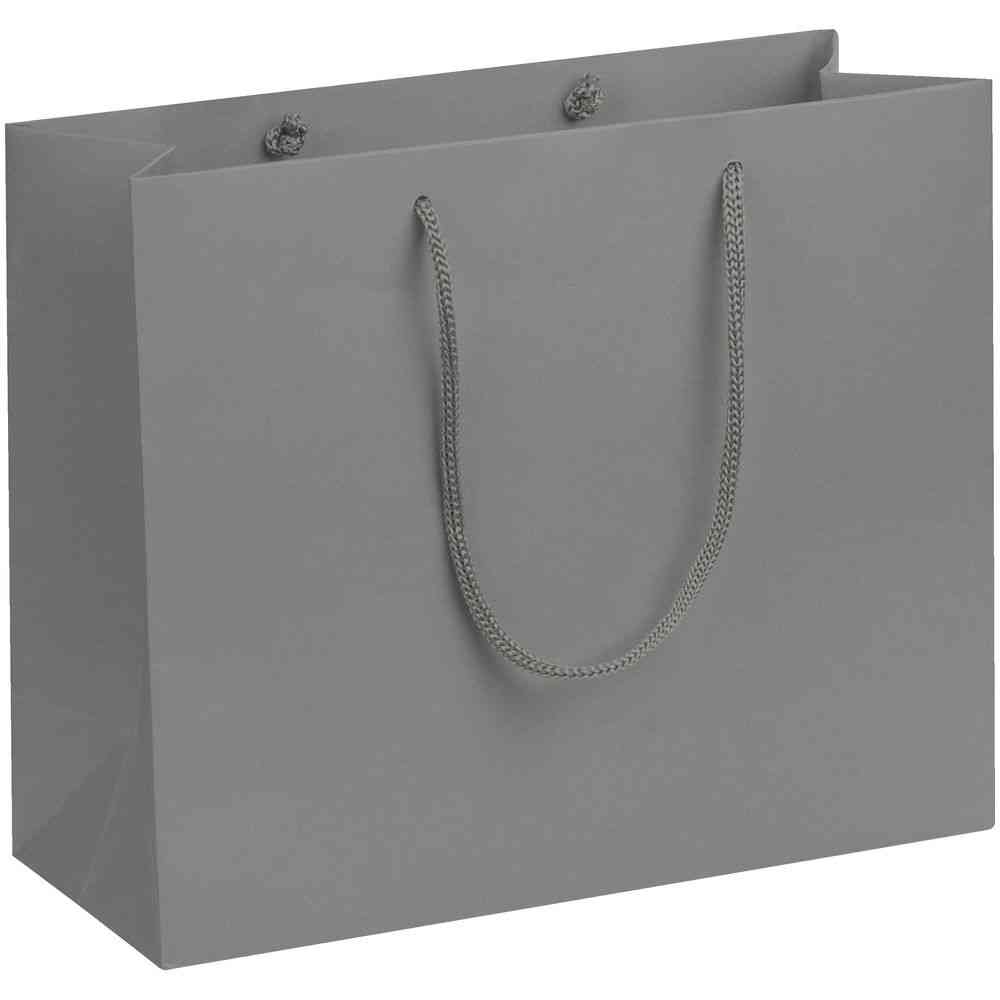 Пакет бумажный Porta S, горизонтальный, серый