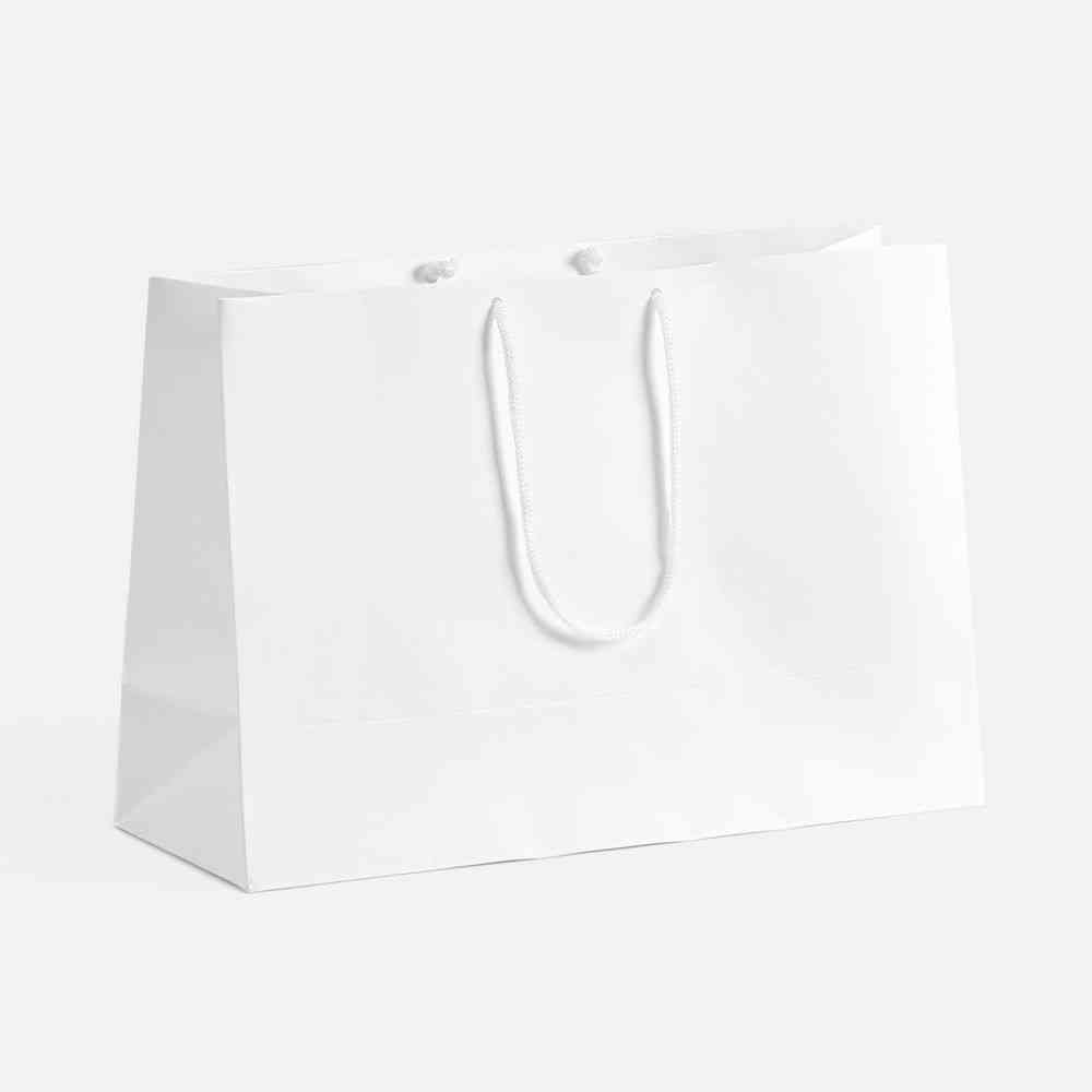 Пакет бумажный с ламинацией Lami Tote M, белый