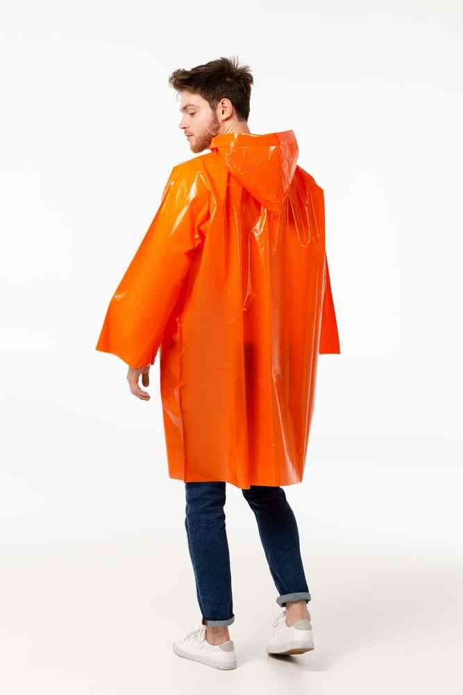 Дождевик-плащ CloudTime, оранжевый - 7
