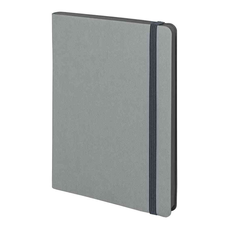 Ежедневник недатированный Shady, А5, серый, кремовый блок в линейку, серый обрез