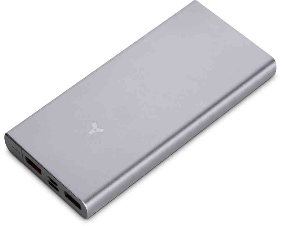 Внешний аккумулятор Accesstyle CHARCOAL II (10000 mAh), серебристый