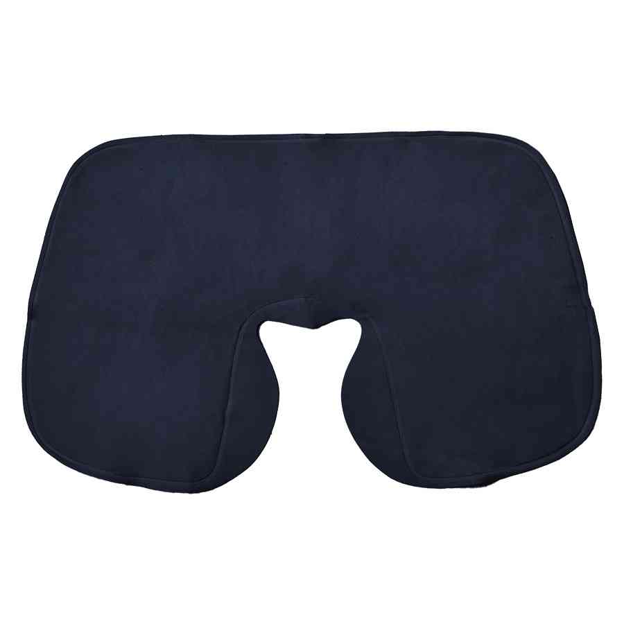 Подушка  надувная дорожная WAY в футляре; синий; 43,5х27,5 см; твил - 2