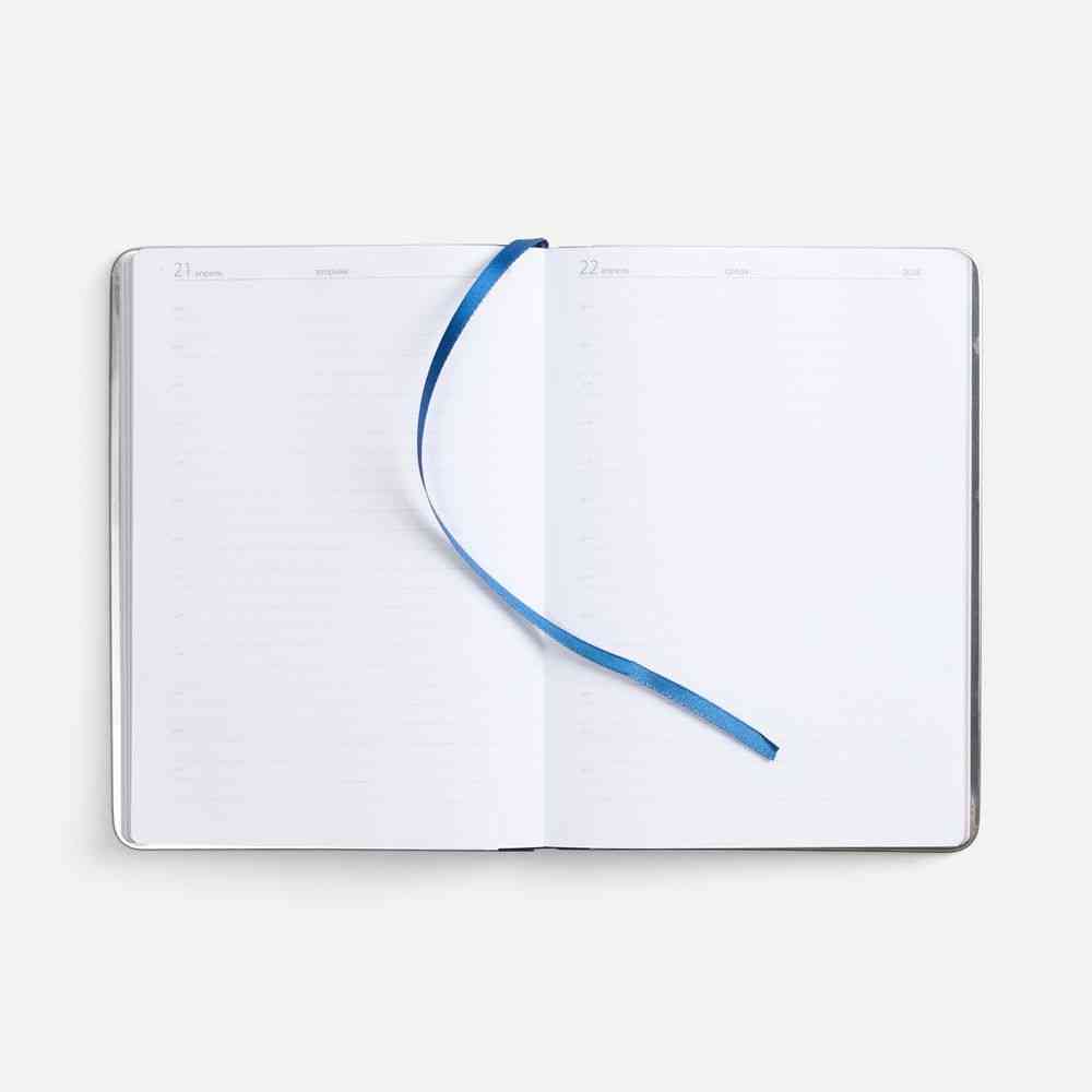 Ежедневник Metal Frame на заказ, датированный, синий - 7