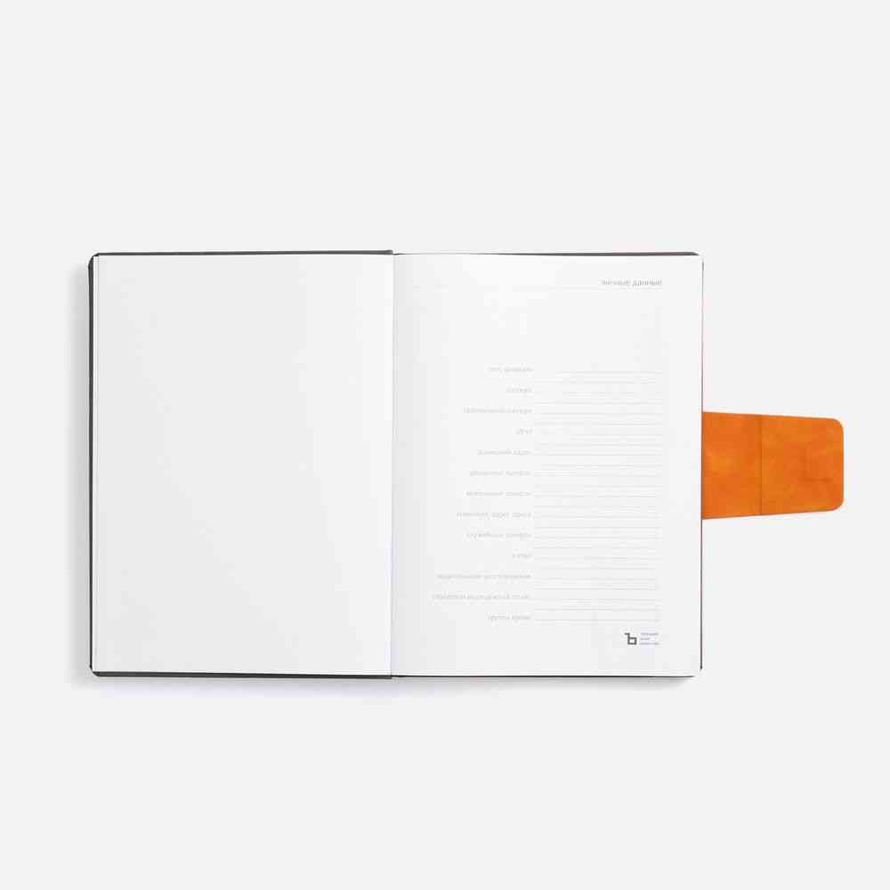 Ежедневник Grande Strap на заказ, датированный, серый - 8